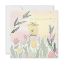 Eine zarte Tulpen-Hochzeitsfeier