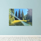 Eine zauberhafte Forest-Leinwand Leinwanddruck (Insitu (Holzboden))