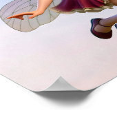 Eine zauberhafte kleine Cartoon Fairy Poster (Ecke)