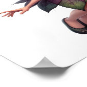Eine zauberhafte kleine Cartoon Fairy Poster (Ecke)