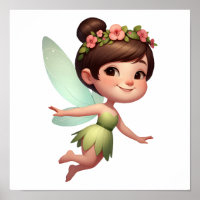 Eine zauberhafte kleine Cartoon Fairy