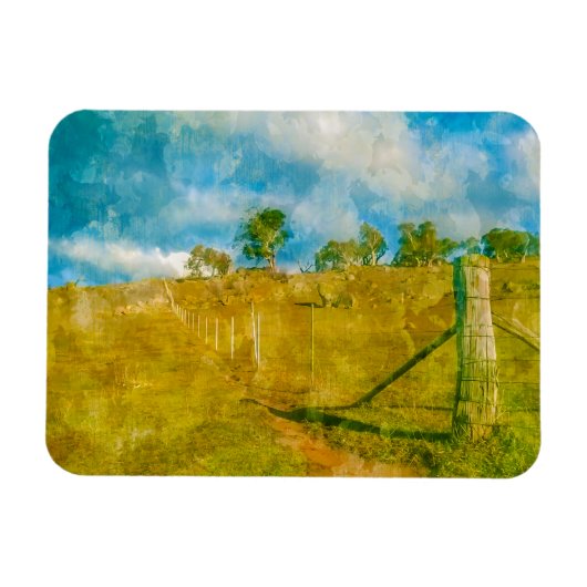 Eine zauberhafte, pastorale Landschaft Magnet (Horizontal)