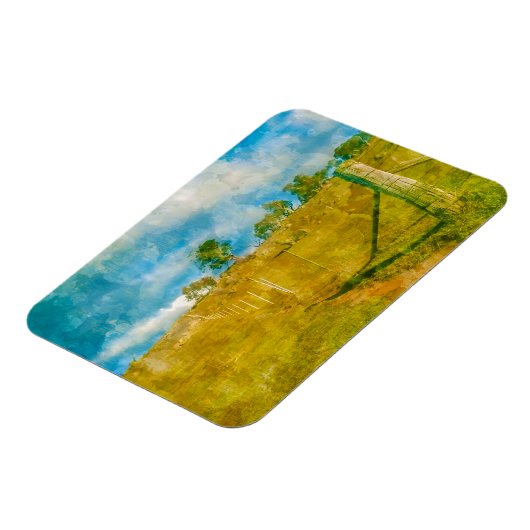 Eine zauberhafte, pastorale Landschaft Magnet (Linke Seite)
