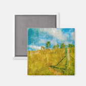 Eine zauberhafte, pastorale Landschaft Magnet (Vorderseite/Rückseite)