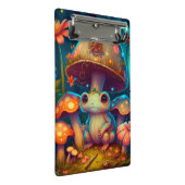 Eine zauberhafte Pilzfrösche-Zwischenwand Mini Klemmbrett (Schrägansicht)