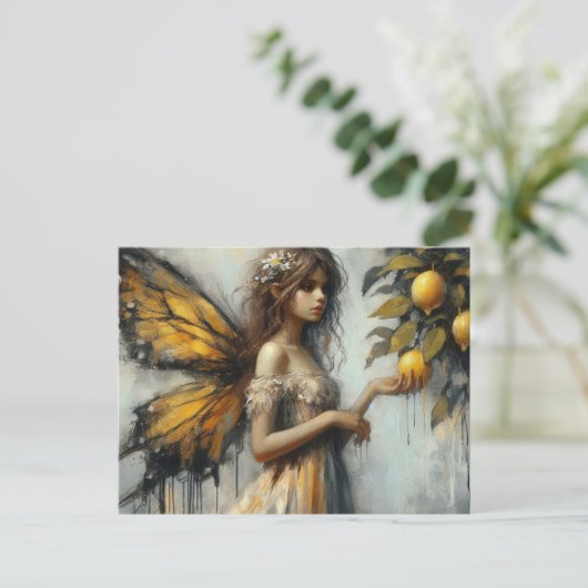 Eine zauberhafte Zitronenpflücke Postkarte (Stehend Vorderseite)