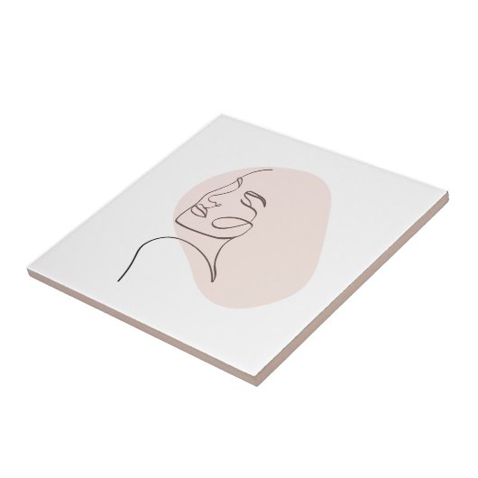 Eine Zeichnend Frauengesicht Fliese (Seite)