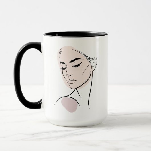 Eine Zeile Frauenfeld Zeichne No3 (mit Farbe) Tasse (Links)
