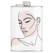 Eine Zeile Frauengesicht Zeichne No2