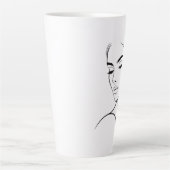 Eine Zeile Frauengesicht Zeichne Nr. 3 Milchtasse (Vorderseite)
