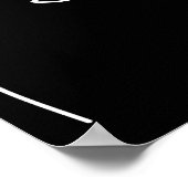 Eine Zeile für kontinuierliche digitale Kunst Poster (Ecke)