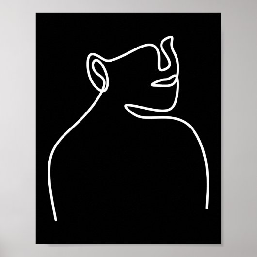 Eine Zeile für kontinuierliche digitale Kunst Poster (Vorne)