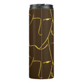 Eine Zeile Zeichne das Muster Thermosbecher (Rückseite)