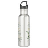 Eine Zeit für alles - Ecclesiaste 3: 1-8 Edelstahlflasche (Vorderseite)