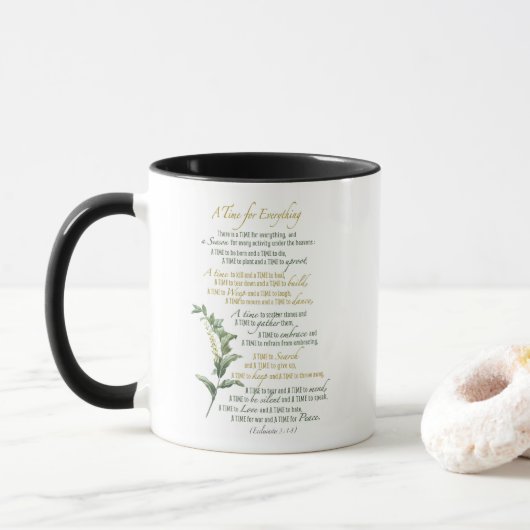 Eine Zeit für alles - Ecclesiaste 3: 1-8 Tasse (Mit Donut)