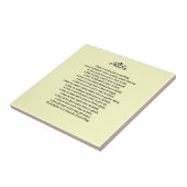 Eine Zeit für Alles-Schrift Zitat Fliese (Seite)