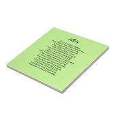 Eine Zeit für Alles-Schrift Zitat Fliese (Seite)