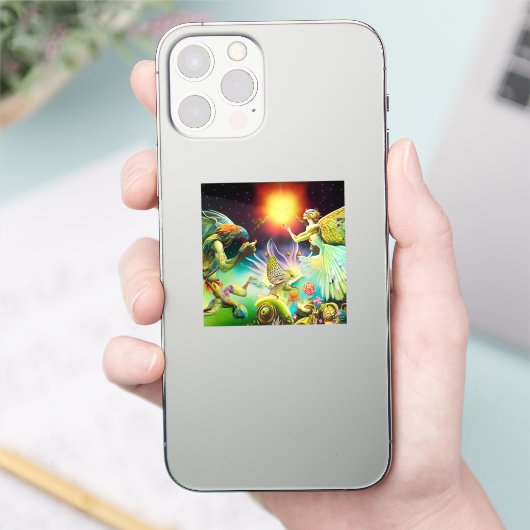 Eine Zeit, in der Ölgemälde in Umlauf gebracht wer Aufkleber (Telefon)