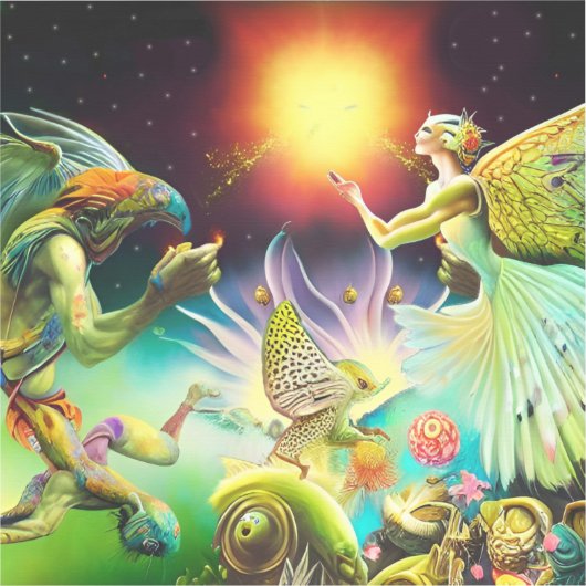 Eine Zeit, in der Ölgemälde in Umlauf gebracht wer Aufkleber (Vorderseite)