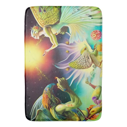 Eine Zeit, in der Ölgemälde in Umlauf gebracht wer Badematte (Vorderseite Vertikal)