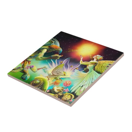 Eine Zeit, in der Ölgemälde in Umlauf gebracht wer Fliese (Seite)