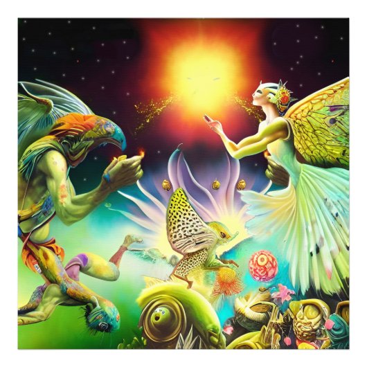 Eine Zeit, in der Ölgemälde in Umlauf gebracht wer Fotodruck (Vorne)