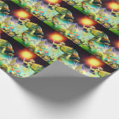 Eine Zeit, in der Ölgemälde in Umlauf gebracht wer Geschenkpapier (Ecke)