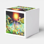 Eine Zeit, in der Ölgemälde in Umlauf gebracht wer Geschenkschachtel (Rückseite)