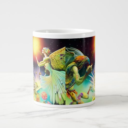 Eine Zeit, in der Ölgemälde in Umlauf gebracht wer Jumbo-Tasse (Vorderseite)