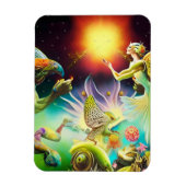 Eine Zeit, in der Ölgemälde in Umlauf gebracht wer Magnet (Vertikal)