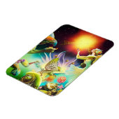 Eine Zeit, in der Ölgemälde in Umlauf gebracht wer Magnet (Linke Seite)