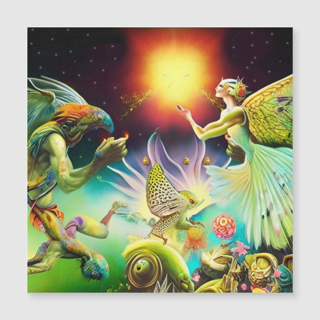 Eine Zeit, in der Ölgemälde in Umlauf gebracht wer Magnetkarte (Vorderseite)