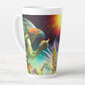 Eine Zeit, in der Ölgemälde in Umlauf gebracht wer Milchtasse (Linke Ecke)