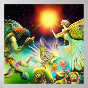 Eine Zeit, in der Ölgemälde in Umlauf gebracht wer Poster