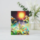 Eine Zeit, in der Ölgemälde in Umlauf gebracht wer Postkarte (Stehend Vorderseite)