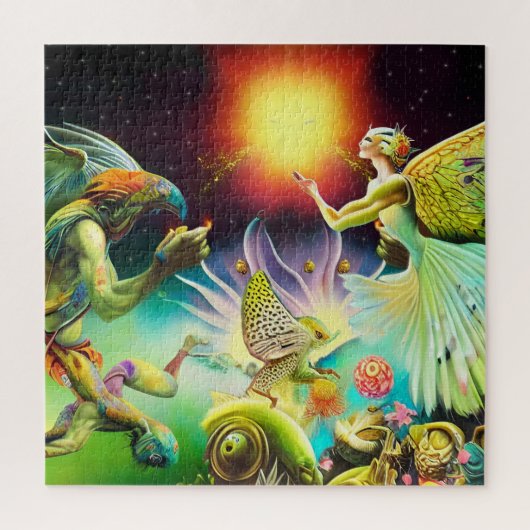 Eine Zeit, in der Ölgemälde in Umlauf gebracht wer Puzzle (Vertikal)