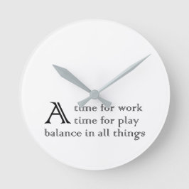 Eine Zeit Runde Wanduhr