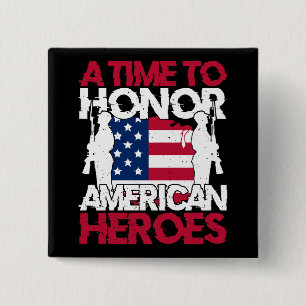 Eine Zeit, um Amerikas Helden zu ehren Button