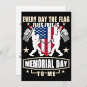 Eine Zeit, um Amerikas Helden zu ehren Einladung (Vorne/Hinten)