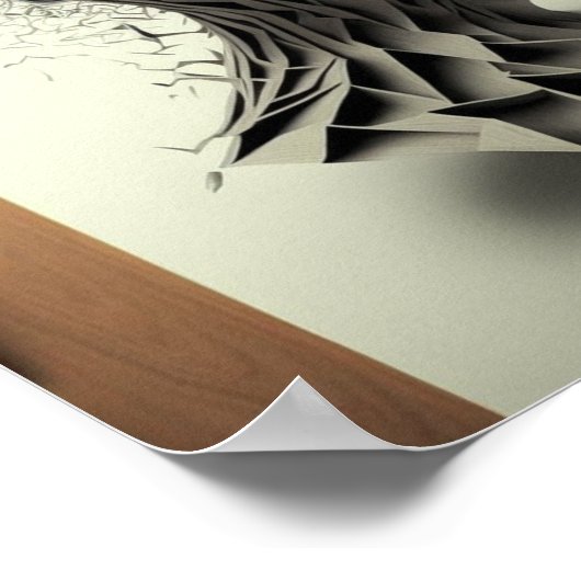 Eine zeitgenössische Kunstzeichnung Poster (Ecke)