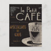 Eine zeitgenössische Tasse Kaffee Postkarte (Vorderseite)
