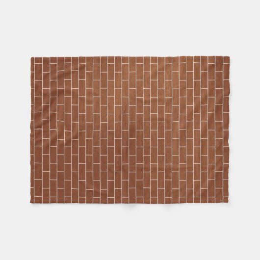 Eine Ziegelmauer Fleecedecke (Vorderseite (Horizontal))