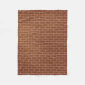 Eine Ziegelmauer Fleecedecke (Vorderseite)