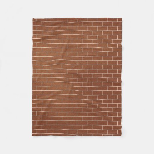 Eine Ziegelmauer Fleecedecke (Vorderseite)