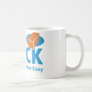 Eine Ziegelstein-Logo-Tasse Kaffeetasse