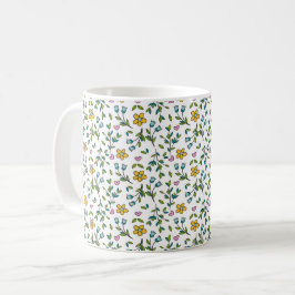 EINE ZIERLICHE BLUMEN-TASSE KAFFEETASSE