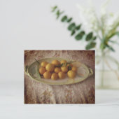 Eine Zitronenschale Postkarte (Stehend Vorderseite)