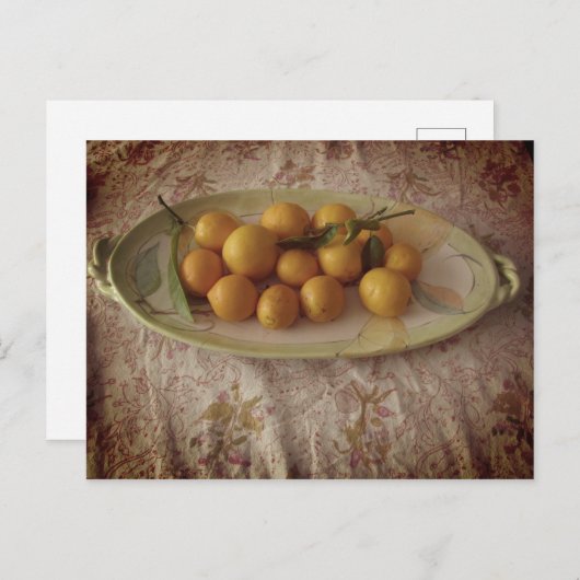Eine Zitronenschale Postkarte (Vorne/Hinten)