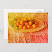 Eine Zitronenschale Postkarte (Vorne/Hinten)