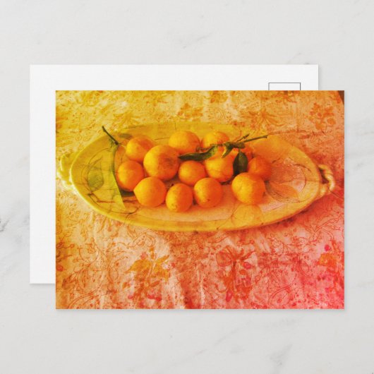 Eine Zitronenschale Postkarte (Vorne/Hinten)